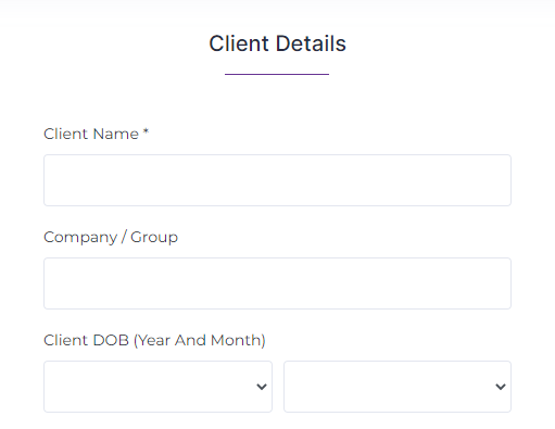 Client Details