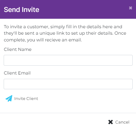 Send a Client Invite