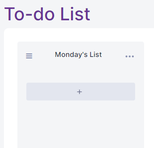 To-do List Made