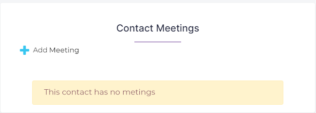 Add Contact Meeting