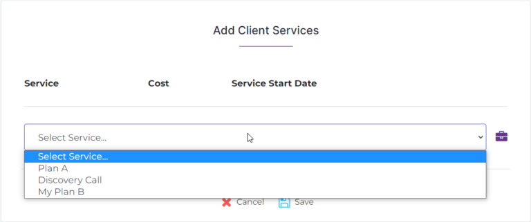 Add Client Services