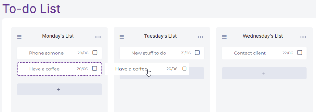 To-do List Moving Task