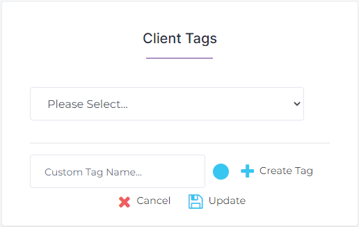 Client Tag Interface