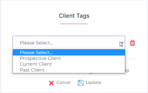 Client Master Tags